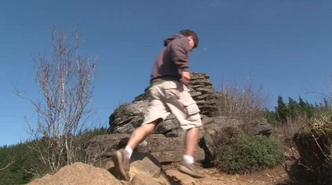 Man at Lookout Stock-Footage 727076