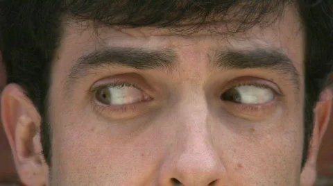 Man looks around. Stock Footage