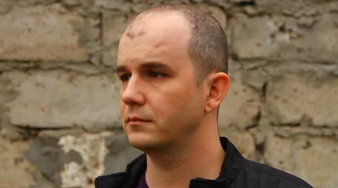 Man looks at the camera Stock Footage 50129477