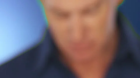 Man looks at camera joyously. Stock Footage 33897087