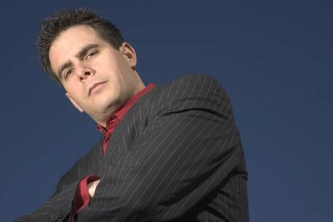 Man Looks Down Stock Photos