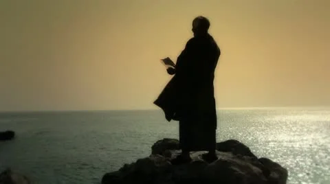 Man Looks Up At Sky 스톡 동영상 8989910