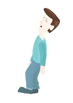 The man lost consciousness Stock Illustration
