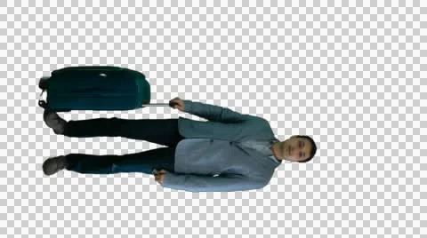 Man with luggage Stock Footage 51576797
