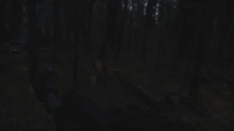 Man with a machine gun pov Video stock 101115304