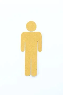 Man made from Paper Stock Photos