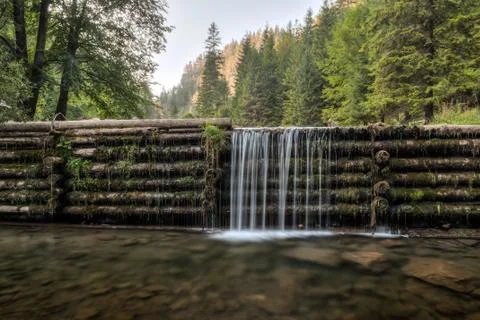 Man made waterfall Stock Photos
