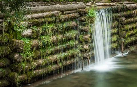 Man made waterfall Stock Photos