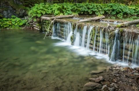 Man made waterfall Stock Photos