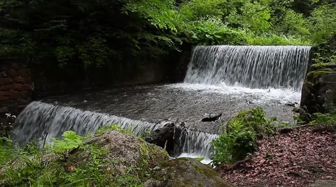 Man made waterfalls Video stock 44120819