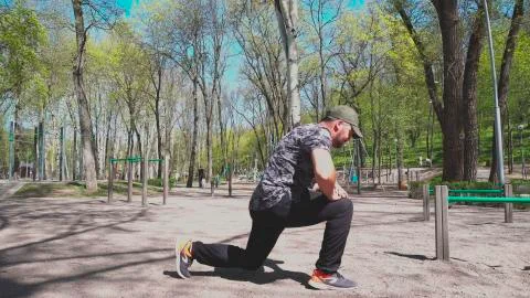 A man makes an attack Stock Photos