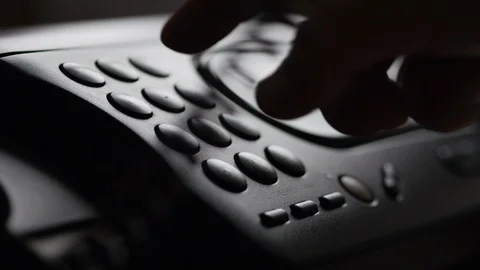 A Man Makes A Dialing 911 Emergency Call Stock Footage 85911683