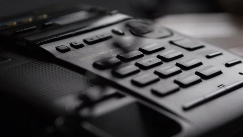 A Man Makes A Dialing 911 Emergency Call Stock Footage 85911919