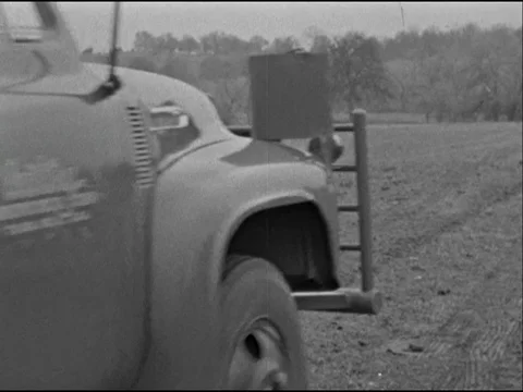 Man makes dimensional mapping with blast of dynamite - 1959 스톡 동영상 93690825