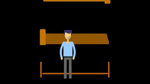 Man makes himself comfortable on the couch Stock Footage 82824233