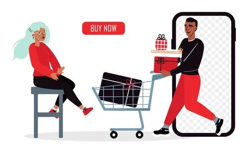 A Man Makes a Stock Illustration