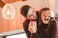 The man makes an offer of marriage to his girlfriend Photo