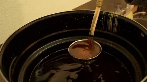 Man making artificial honeycombs Stock Footage 74057133