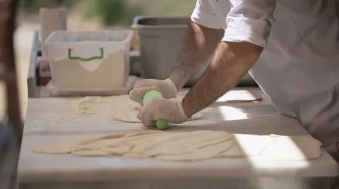 Man making bread Stock Footage 51009102