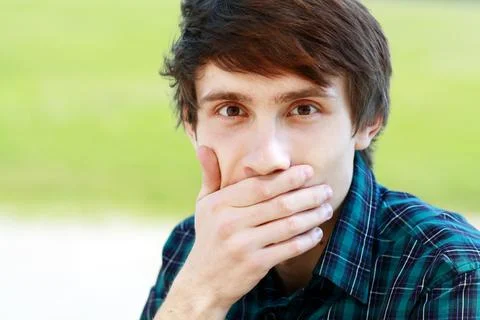 Man making face Stock Photos