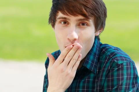 Man making face Stock Photos