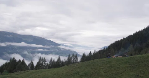 A man making fire on a mountain Video stock 230396385