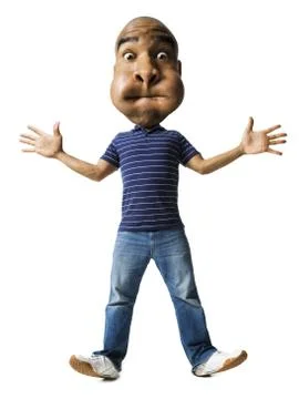 Man making a funny face Foto stock