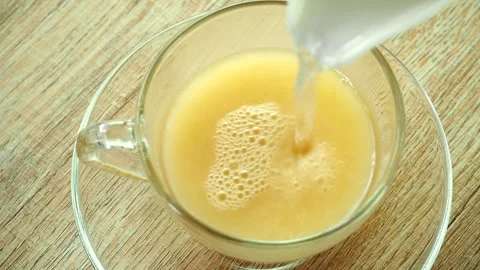 Man is making ginger ale by ginger powder, in studio   Chiangmai  Thailand. Stock Footage 243259608