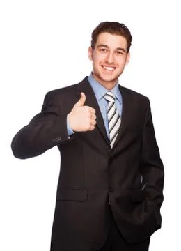 Man making a hand sign Stock Photos
