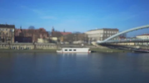 Man making panoramic photo of the river by smartphone app, sunny day 库存影片 72709773