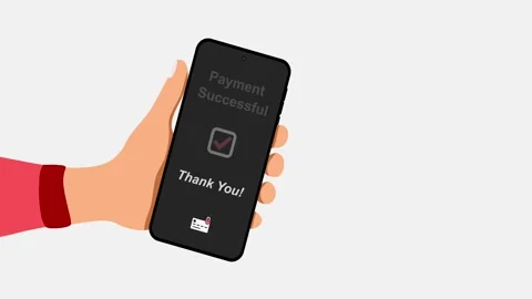 Man making payment for online shopping using a mobile phone. Online payment.. Stock Footage 281814031