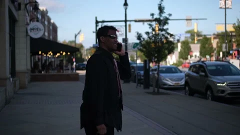 Man making phone call Video stock 171342195