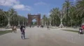Man making soap bubbles on Passeig Lluis Companys, Barcelona 4k or 4k+ Resolution