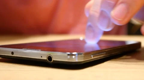 Man male hands using iphone smartphone smart phone in close up 4k Stock Footage 56634635