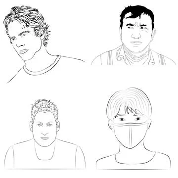 Man man Stock Illustration