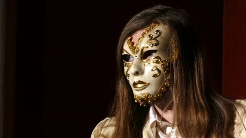 Man with mask C Video stock 82648843