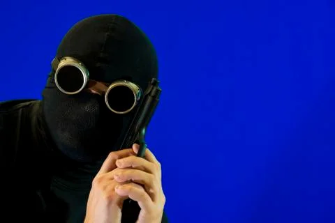 The man in the mask. Photos