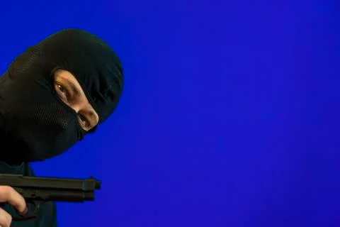 The man in the mask. Foto stock
