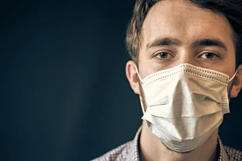 Man in mask. Stock Photos