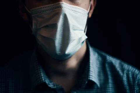 Man in mask. Stock Photos