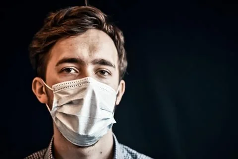 Man in mask. Stock Photos