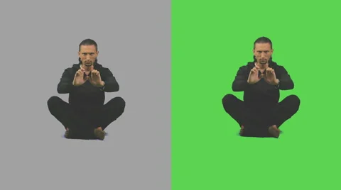 Man meditating Video stock 41395961