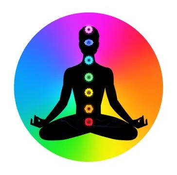 Man. Meditation Stock Illustration