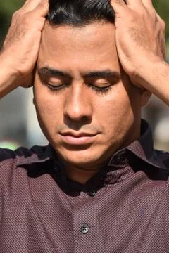 Man Memory Problems 스톡 사진