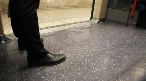 Man in metro. Stockbeeldmateriaal 36078347