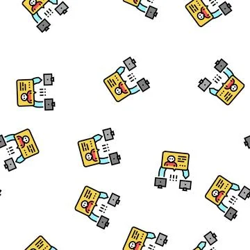 Man in middle attacks vector seamless pattern Stock Illustration