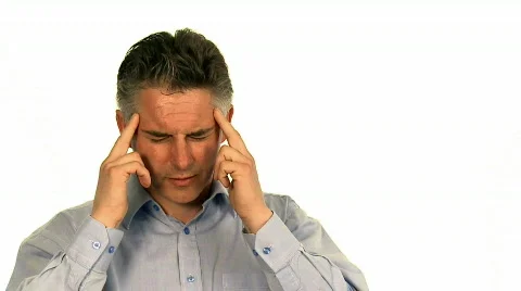 Man with migraine Stock Footage 463684
