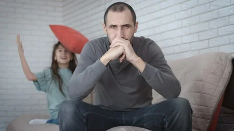 A man with a migraine. Stock Footage 106023622