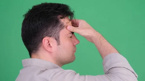 Man migraine Video stock 278185116