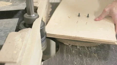 Man milling maple wood Stock Footage 58303456